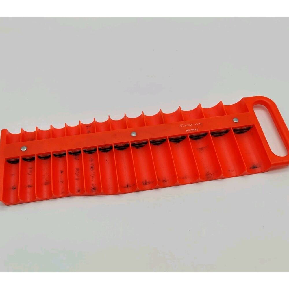 Snap On Tools Deep Shallow Magnetic Socket Tray Organizer 3/8" Drive Red MR3828
